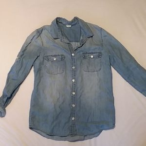 J. Crew Denim Button-Up